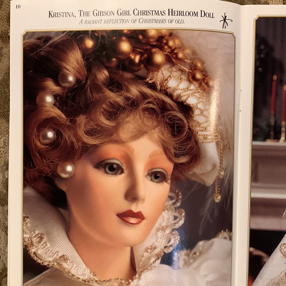 PERFECT CONDITION
- Kristina, The Gibson Girl Christmas Heirloom Doll - Picture 2 of 11